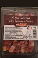 चीनी की मात्रा Lardons fumés salés au sel sec