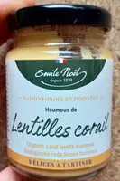 Jumlah gula yang masuk Houmous de lentilles corail