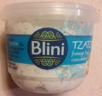 入っている砂糖の量 BLINI tzatziki