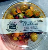 入っている砂糖の量 Olives à l'andalouse Atelier Blini