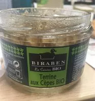 Количество сахара в Terrine aux cèpes bio