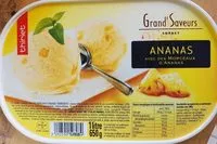 चीनी की मात्रा Grand'Saveurs sorbet ananas avec morceaux