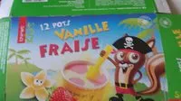 Quantité de sucre dans 12 pots glasse Kids vanille fraise