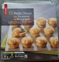 Sokerin määrä sisällä 12 petits choux escargots Bourgogne