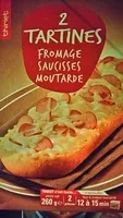 İçindeki şeker miktarı 2 Tartines Fromage Saucisses Moutarde