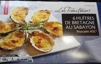 चीनी की मात्रा 6 Huîtres de Bretagne au Sabayon - Muscadet
