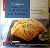 Paniers feuilletes aux noix de saint jacques