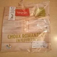 入っている砂糖の量 Choux romanesco en fleurettes