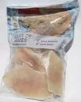 Quantité de sucre dans Ailes de raies entières pelées