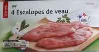 Cantidad de azúcar en 4 Escalopes de veau