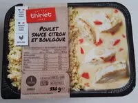 İçindeki şeker miktarı Poulet sauce citron et boulgour