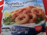चीनी की मात्रा Beignets de calamars à la romaine