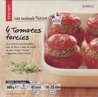 Cantidad de azúcar en 4 Tomates farcies