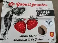 入っている砂糖の量 Le yaourt fermier au lait du jour brassé sur lit de fraises