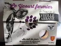 入っている砂糖の量 Le yaourt fermier