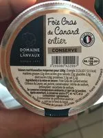 入っている砂糖の量 Foie gras de canard entier