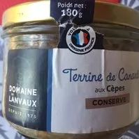 入っている砂糖の量 Terribe de canard aux cèpes