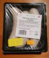 Quantité de sucre dans Boudin blanc forestier 3% à l'ancienne