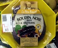 चीनी की मात्रा Boudins Noir aux Oignons à la Farine de Froment
