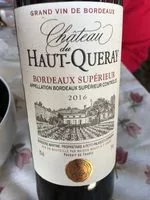 Sucre et nutriments contenus dans Chateau du haut quercy