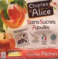 Suhkru kogus sees Pommes Pêches
