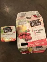 Zuckermenge drin Pommes Cranberries Sans Sucres Ajoutés