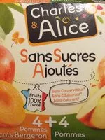 Zuckermenge drin Dessert fruitier pomme abricot Charles & Alice + pomme x4