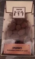 Amount of sugar in Amandes enrobées chocolat au lait
