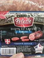 Sucre et nutriments contenus dans Mossieur polette