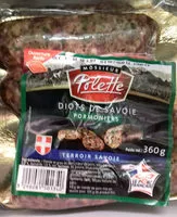 Zuckermenge drin Diot de Savoie Pormeniers