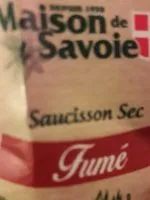 Sucre et nutriments contenus dans Maison de savoie