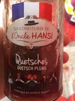 Quantité de sucre dans Confiture quetsches