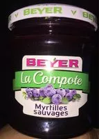 Compotes de myrtille