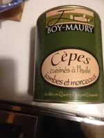 Sucre et nutriments contenus dans Boy maury