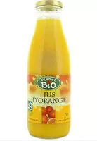 Amount of sugar in Jus D'oranges Planet Bio,