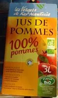 Amount of sugar in Jus de pomme