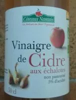 चीनी की मात्रा Vinaigre de cidre aux échalotes