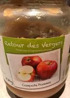 Quantité de sucre dans Compote pommes