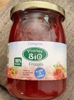 Amount of sugar in Compote Fraises