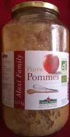चीनी की मात्रा Purée de pommes sans sucres ajoutés