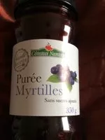 चीनी की मात्रा Puree de myrtilles