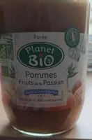 Amount of sugar in Compote pomme fruits de la passion