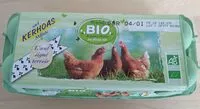 Quantité de sucre dans Oeufs Bio Kerhoas