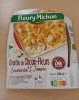 Sokerin määrä sisällä Gratin de choux-fleurs