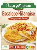 Suhkru kogus sees Escalope milanaise & spaghetti à la sauce tomate