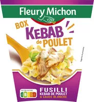 Cantidad de azúcar en BOX KEBAB de POULET (fusilli kebab de poulet & sauce blanche)