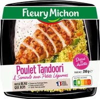 Amount of sugar in Le Poulet tandoori semoule aux petits légumes