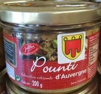 入っている砂糖の量 Patté poubti d'auvergne