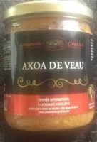 Quantité de sucre dans Axoa de veau