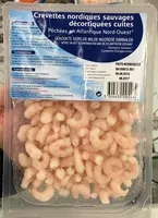 चीनी की मात्रा Crevettes nordiques sauvages décortiquées cuites